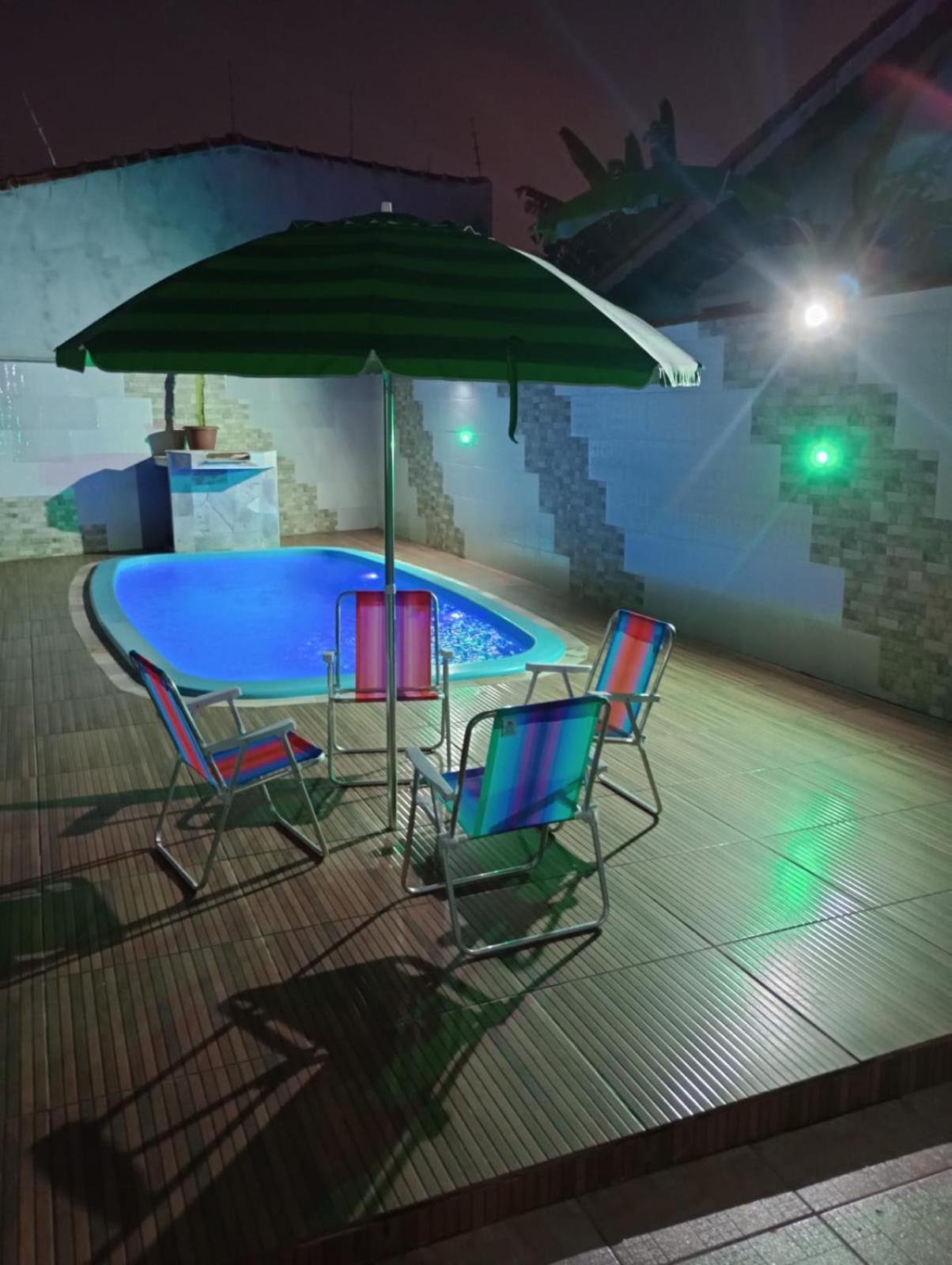 Casa Na Praia Com Piscina E Churrasqueira อิตันญาเอม ภายนอก รูปภาพ